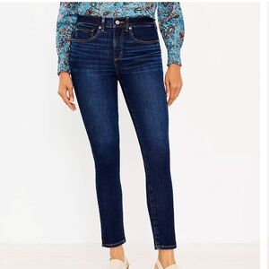 LOFT Women's Dark Blue Skinny Jeans